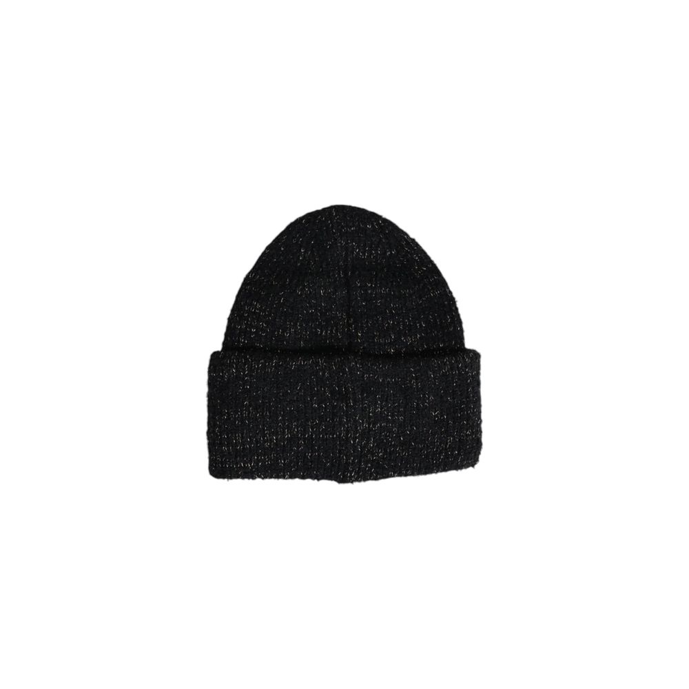 Hooded Hat by Pieces for women in lurex & polyester black showcases a refined silhouette, artfully capturing the essence of the refined Lurex & Polyester Hooded Hat design for a sophisticated look.