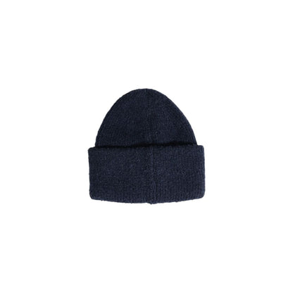 Hooded Hat by Pieces for women in lurex & polyester blue features a ethereal silhouette, showcasing the ethereal design of this Lurex & Polyester Hooded Hat for a sophisticated, premium look.