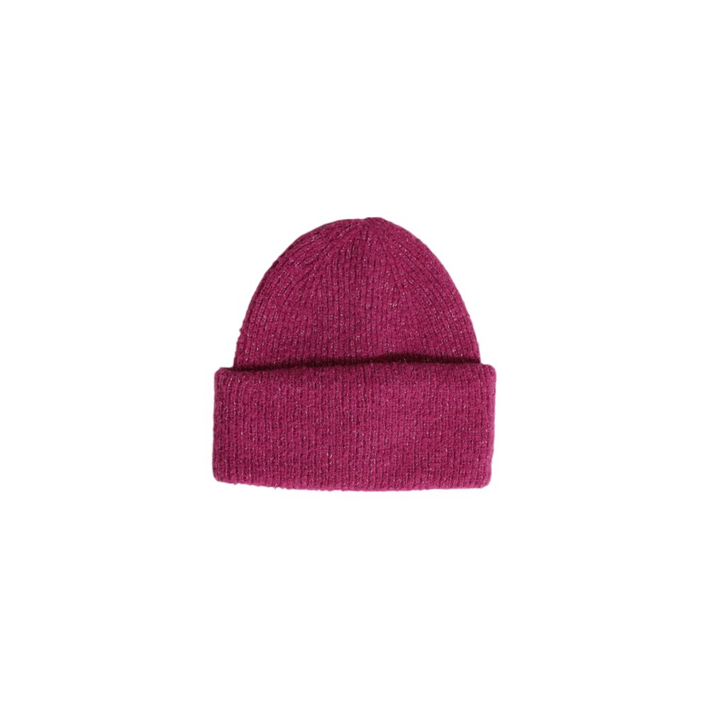 Hooded Hat by Pieces for women in lurex & polyester pink showcases a refined silhouette, artfully capturing the essence of the refined Lurex & Polyester Hooded Hat design for a sophisticated look.