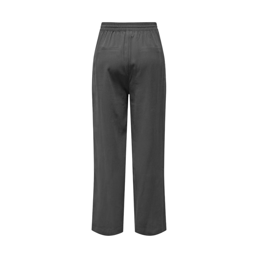 Pants by Jacqueline De Yong for women in polyester & viscose gray features a sleek silhouette with a sleek , a refined long, and a sophisticated finish.