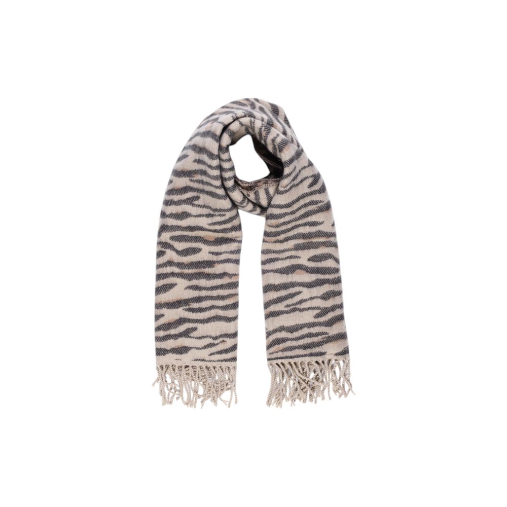 Pieces Beige Acrylic Scarf