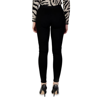 Pants by Only for women in polyamide viscose black features a sleek silhouette with a sleek leggings, a refined long, and a sophisticated finish.