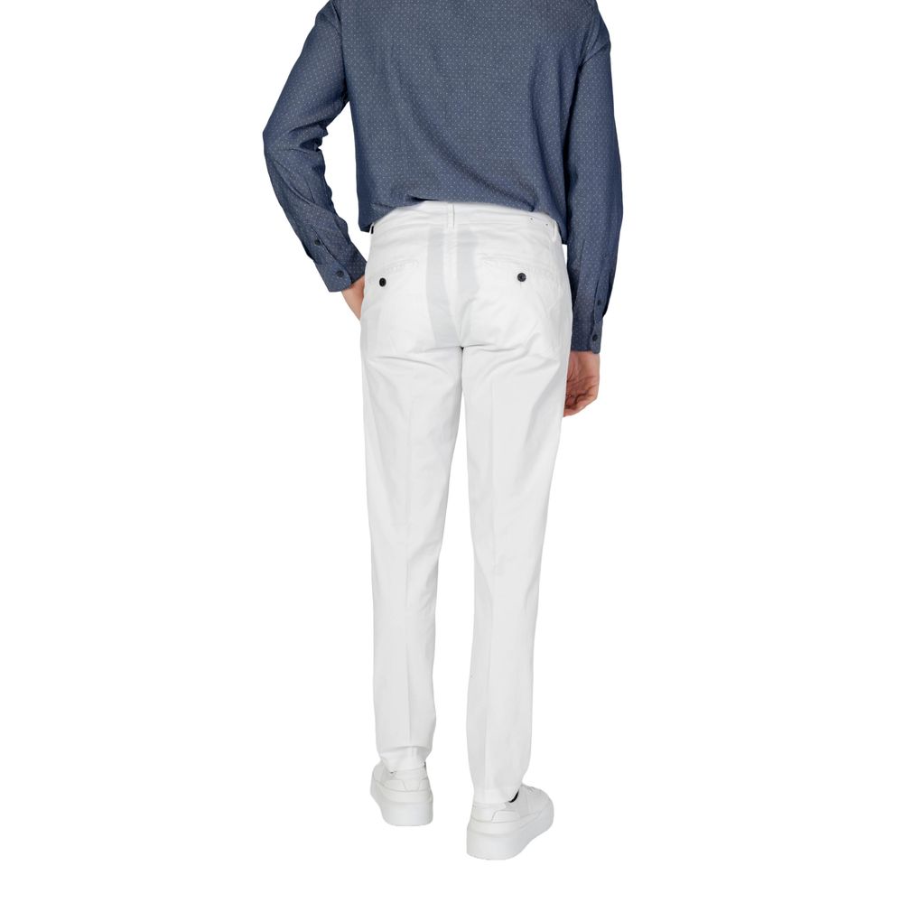 Pants by Antony Morato for men in stretch cotton cream features a stylish silhouette with a stylish skinny & slim, long, and .