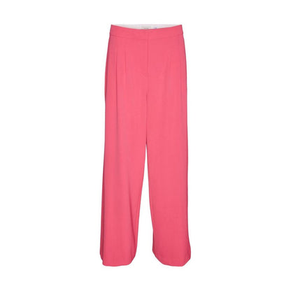 Pants by Vero Moda for women in stretch polyester pink features a utilitarian wide with a utilitarian long and to create a sophisticated, premium look.