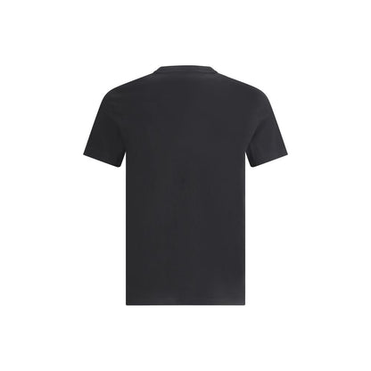 T-Shirt by Versace for men in cotton black & patterned features an on trend silhouette, perfectly showcasing a on trend and crew neckline for an elevated aesthetic.