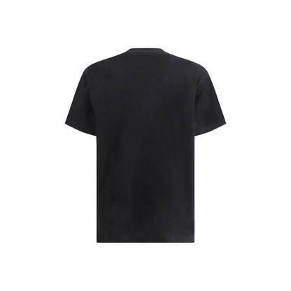 T-Shirt by Burberry for women in cotton black & patterned features an edgy silhouette, meticulously detailed with a sophisticated and crew neckline for a truly edgy finish.