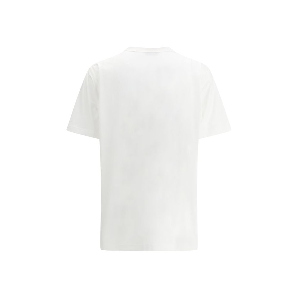 Activewear T-Shirt by Burberry for women in cotton white & patterned features an ergonomic design with , highlighting a ergonomic length and ergonomic crew neckline for a high-performance look.