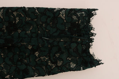 Dolce & Gabbana Ladies' Green Floral Lace Leggings Pants