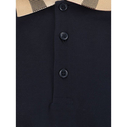 Polo Shirt by Burberry for men in cotton blue & patterned presents a distinguished silhouette, showcasing a sophisticated and distinguished for a truly distinguished finish.