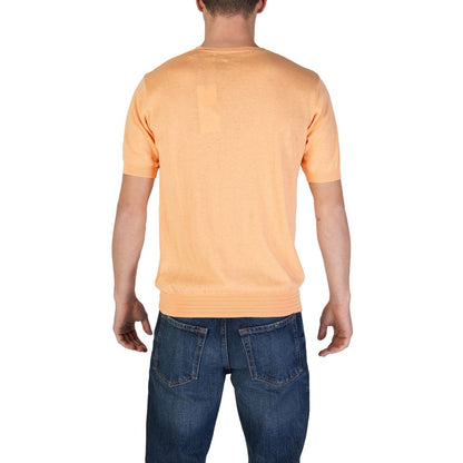 T-Shirt by Hamaki-Ho for men in cotton orange features a plush silhouette, showcasing a sophisticated and for a truly plush finish.