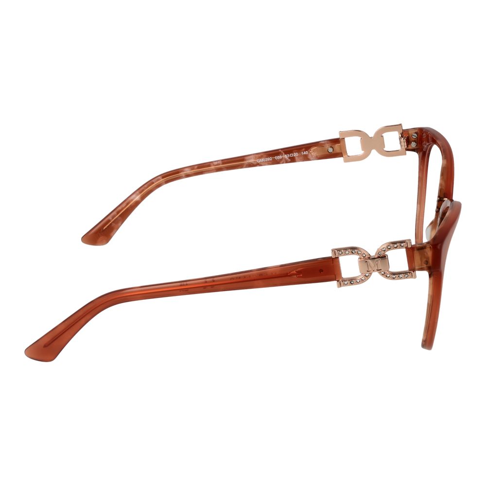 Eyeglasses Frames by Marciano by Guess for women in brown features a refined silhouette, showcasing a refined brown coloured frame and full-frame frame design for a sophisticated, premium look.