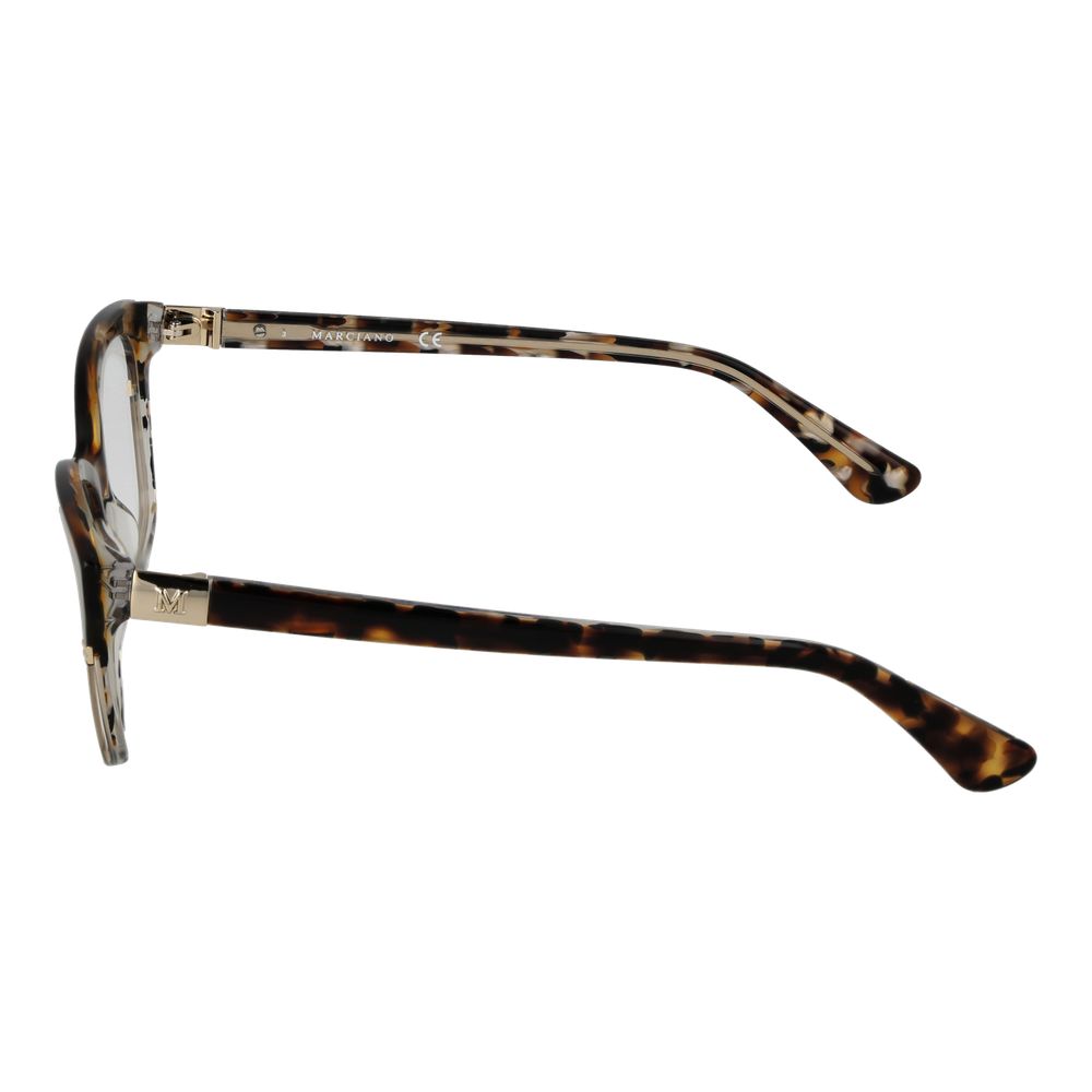 Eyeglasses Frames by Marciano by Guess for women in brown features a refined silhouette, showcasing a refined brown coloured frame and full-frame frame design for a sophisticated, premium look.