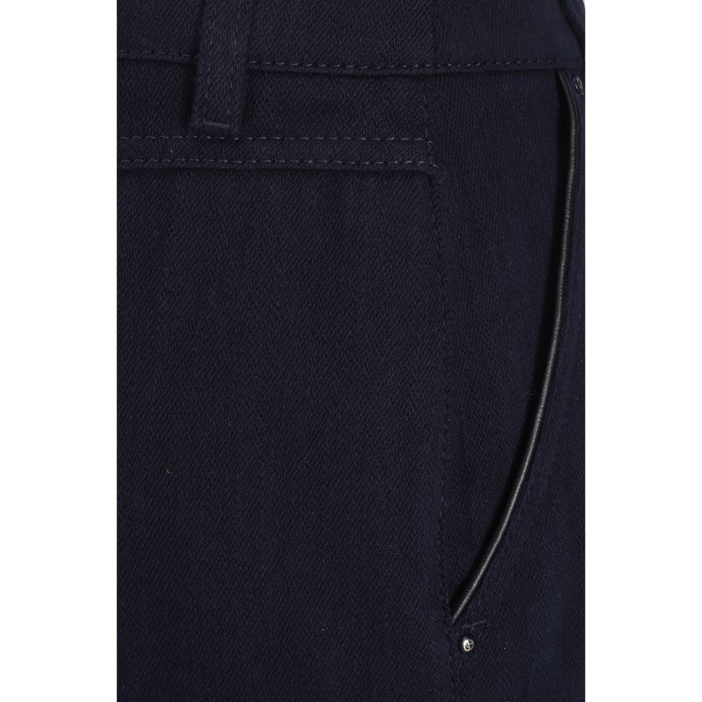 Skirt by Giorgio Armani for women in cotton blue & patterned features an relaxed-yet-refined silhouette that elegantly showcases the Women's Cotton Skirt design and sophisticated midi.