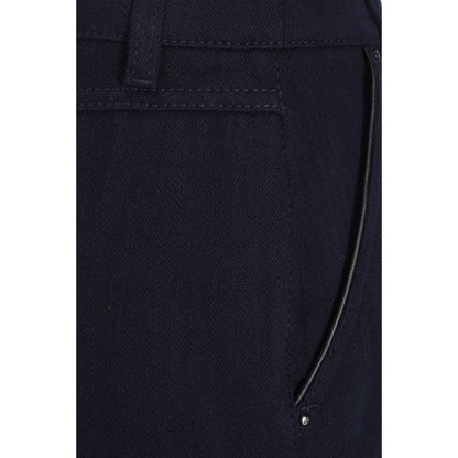 Skirt by Giorgio Armani for women in cotton blue & patterned features an relaxed-yet-refined silhouette that elegantly showcases the Women's Cotton Skirt design and sophisticated midi.