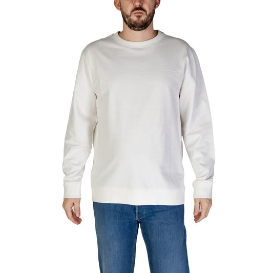 Sweater by Hamaki-Ho for men in cotton white showcases a downtown chic silhouette, artfully finished with a downtown chic and for a sophisticated, high-end look.