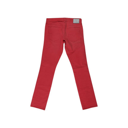 Pants by Guess for men in stretch cotton red features a enduring silhouette, showcasing a enduring skinny and long with a for a premium, tailored aesthetic.