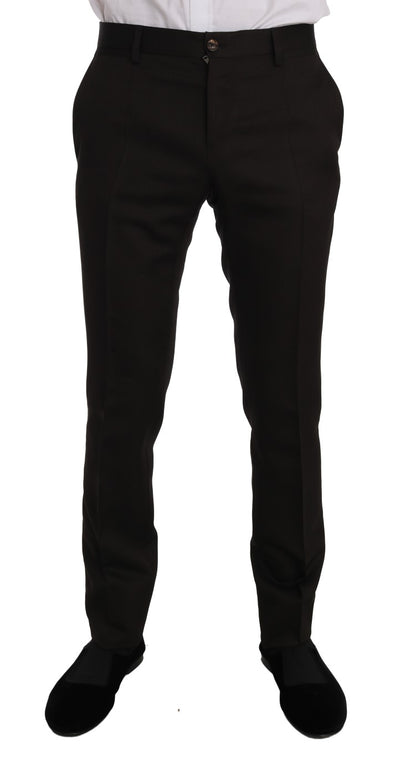 Dolce & Gabbana Men's Brown Wool Crystal Bee Slim Fit MARTINI