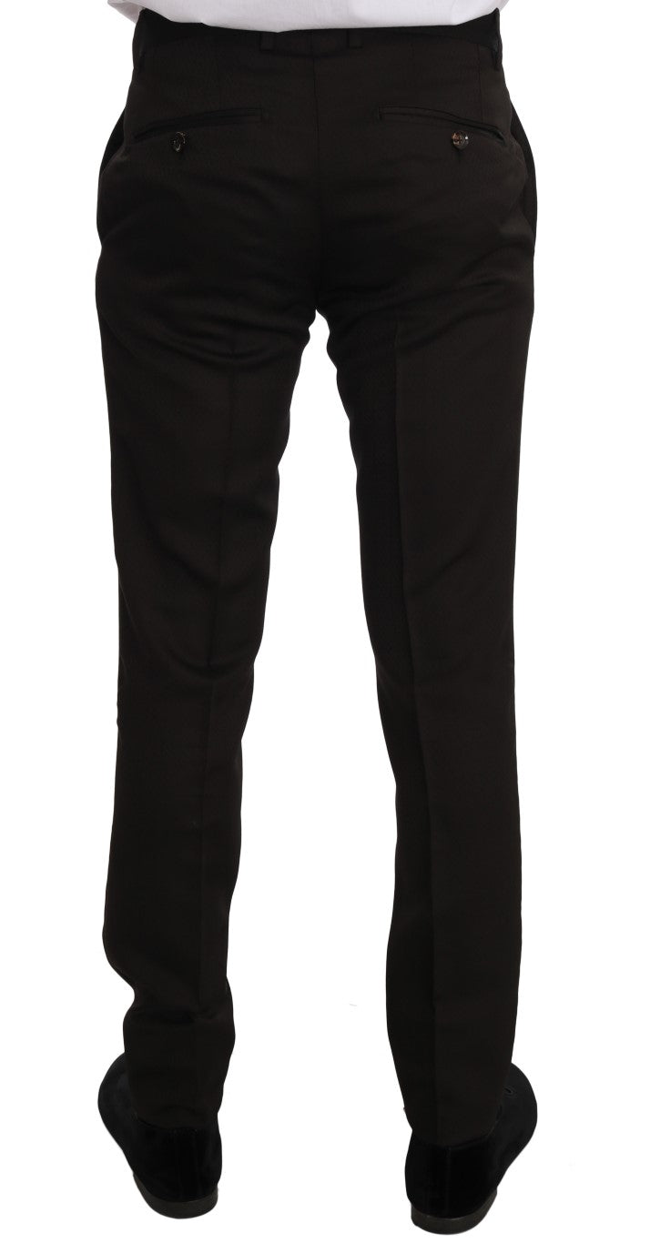 Dolce & Gabbana Men's Brown Wool Crystal Bee Slim Fit MARTINI