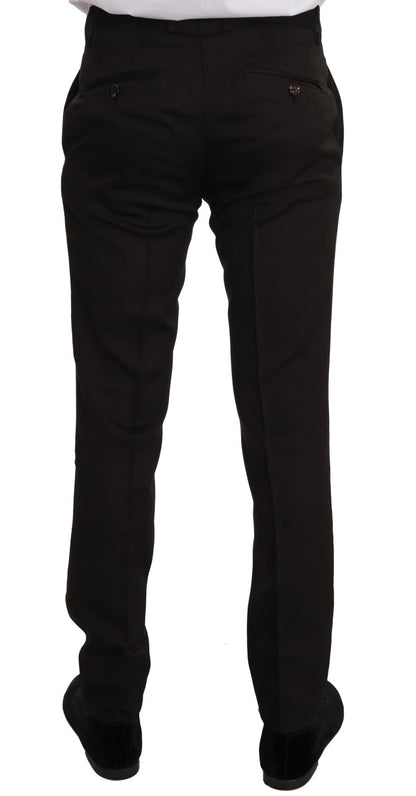 Dolce & Gabbana Men's Brown Wool Crystal Bee Slim Fit MARTINI