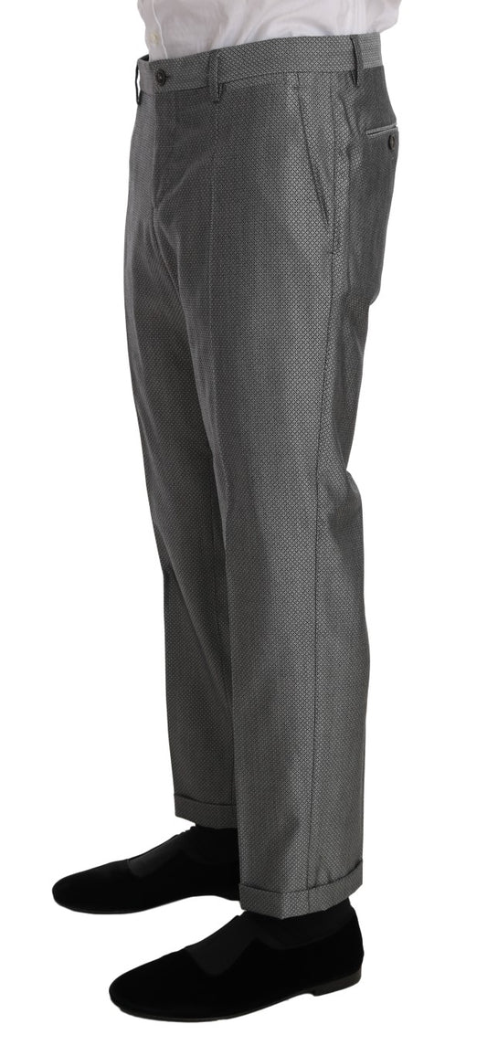 Dolce & Gabbana Men's Black Stretch Crystal Bee Slim Fit Suit