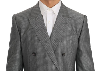 Dolce & Gabbana Men's Black Stretch Crystal Bee Slim Fit Suit