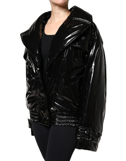 Dolce & Gabbana Women's Blouson Polyester & Polyurethane Jacket - Black