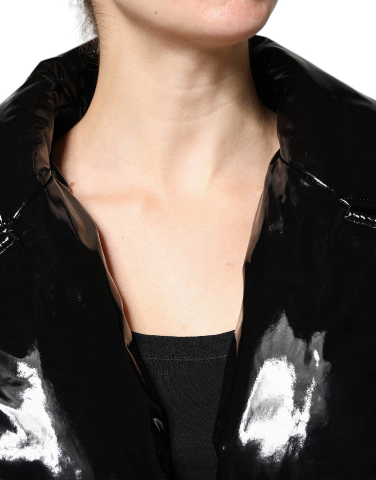 Dolce & Gabbana Women's Blouson Polyester & Polyurethane Jacket - Black