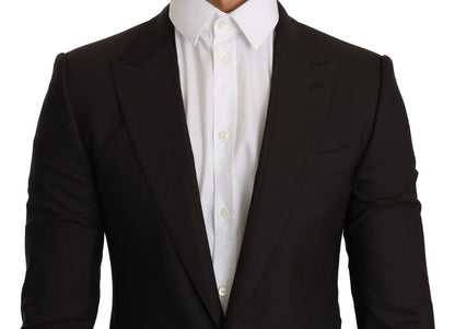 Dolce & Gabbana Men's Brown Wool SICILIA Jacket Coat Blazer