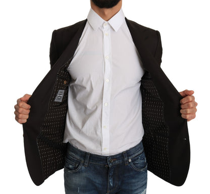 Dolce & Gabbana Men's Brown Wool SICILIA Jacket Coat Blazer
