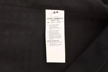 Dolce & Gabbana Unisex Single Breasted Polyester Silk & Wool Vest - Black