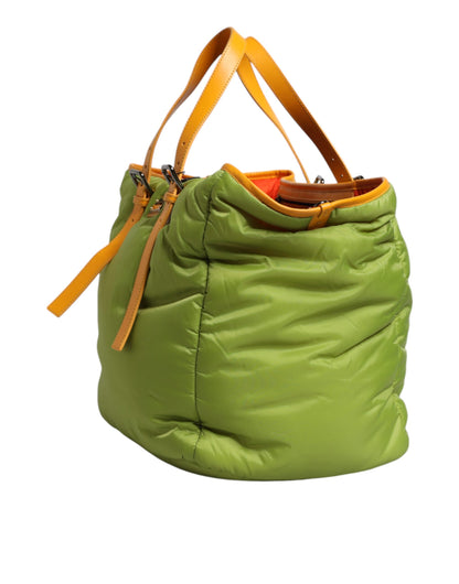 Crossbody Tote Bag by Dolce & Gabbana for women in polyurethane leather green & silver features an jet-set Polyurethane Leather Crossbody Tote Bag design with a secure , ample internal-pockets & cardholder, and versatile crossbody-strap, shoulder-strap, handle, adjustable-strap & detachable-strap for an jet-set finish.