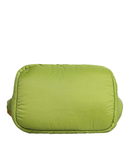 This Crossbody Tote Bag by Dolce & Gabbana for women in polyurethane leather green & silver features an jet-set Polyurethane Leather Crossbody Tote Bag design with a secure , ample internal-pockets & cardholder, and jet-set crossbody-strap, shoulder-strap, handle, adjustable-strap & detachable-strap.