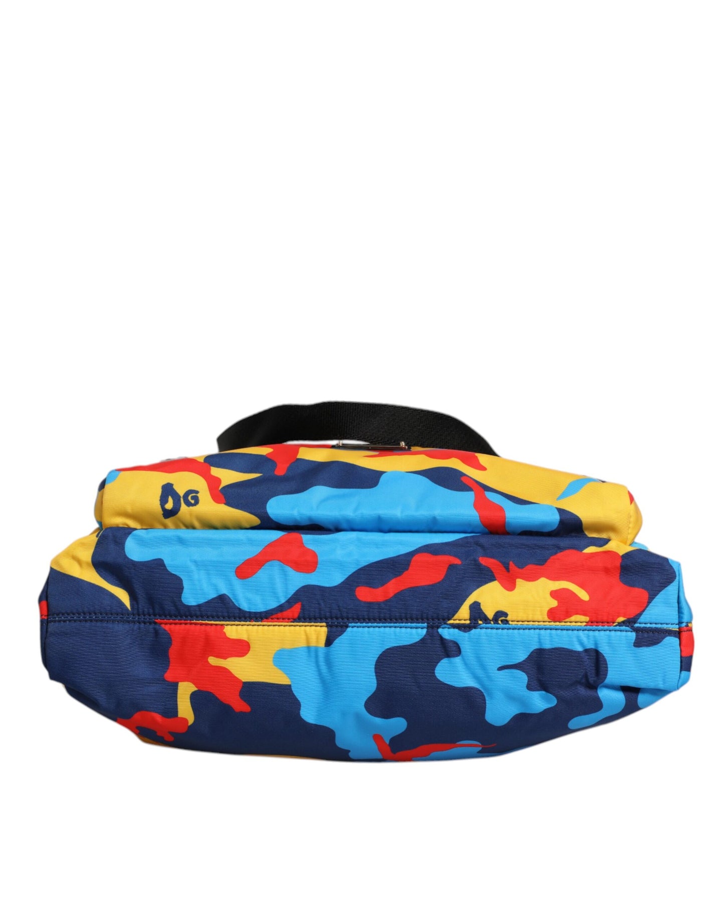 Shopper Tote Bag by Dolce & Gabbana for women in nylon fabric multicolor, silver & camouflage features an jet-setting Nylon Fabric Shopper Tote Bag design with a secure zipper, jet-setting external-pockets, and versatile shoulder-strap & handle for a jet-setting look.