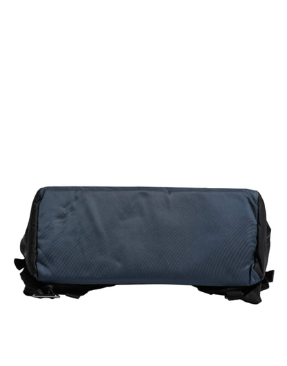Backpack by Dolce & Gabbana for men in poly cotton & leather black, blue, leopard-print & print features an stately silhouette from the Poly Cotton Leather Backpack range, with a secure zipper, ample , and versatile backpack-strap.