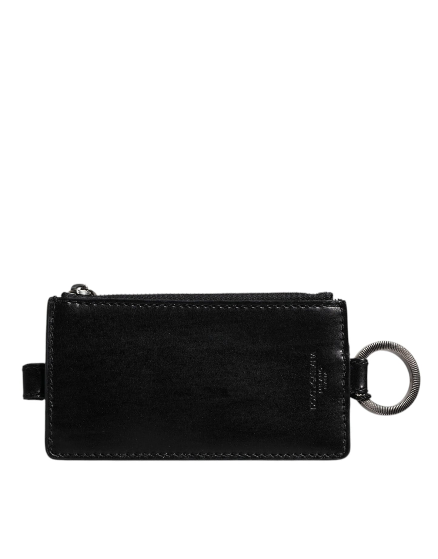 Cardholder Wallet by Dolce & Gabbana for men in horse leather black showcases a discerning silhouette, artfully capturing the essence of Horse Leather Cardholder Wallet with its functional card-organization.