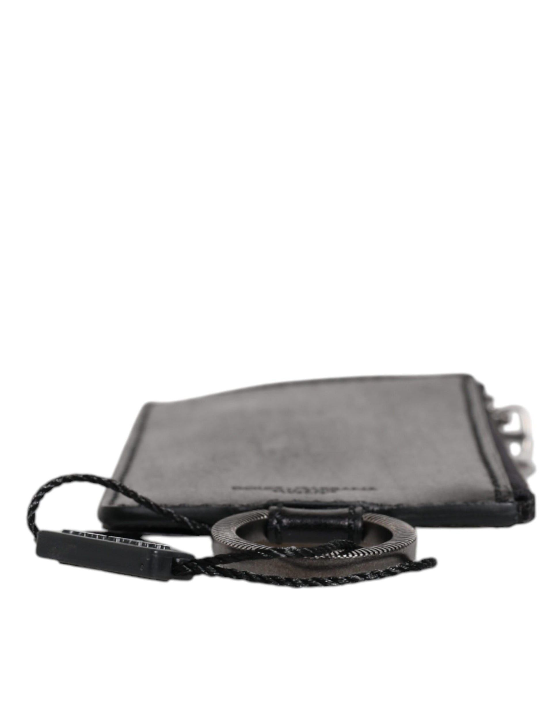Cardholder Wallet by Dolce & Gabbana for men in horse leather black showcases a refined silhouette, artfully detailed with the signature style of the Horse Leather Cardholder Wallet and functional card-organization.