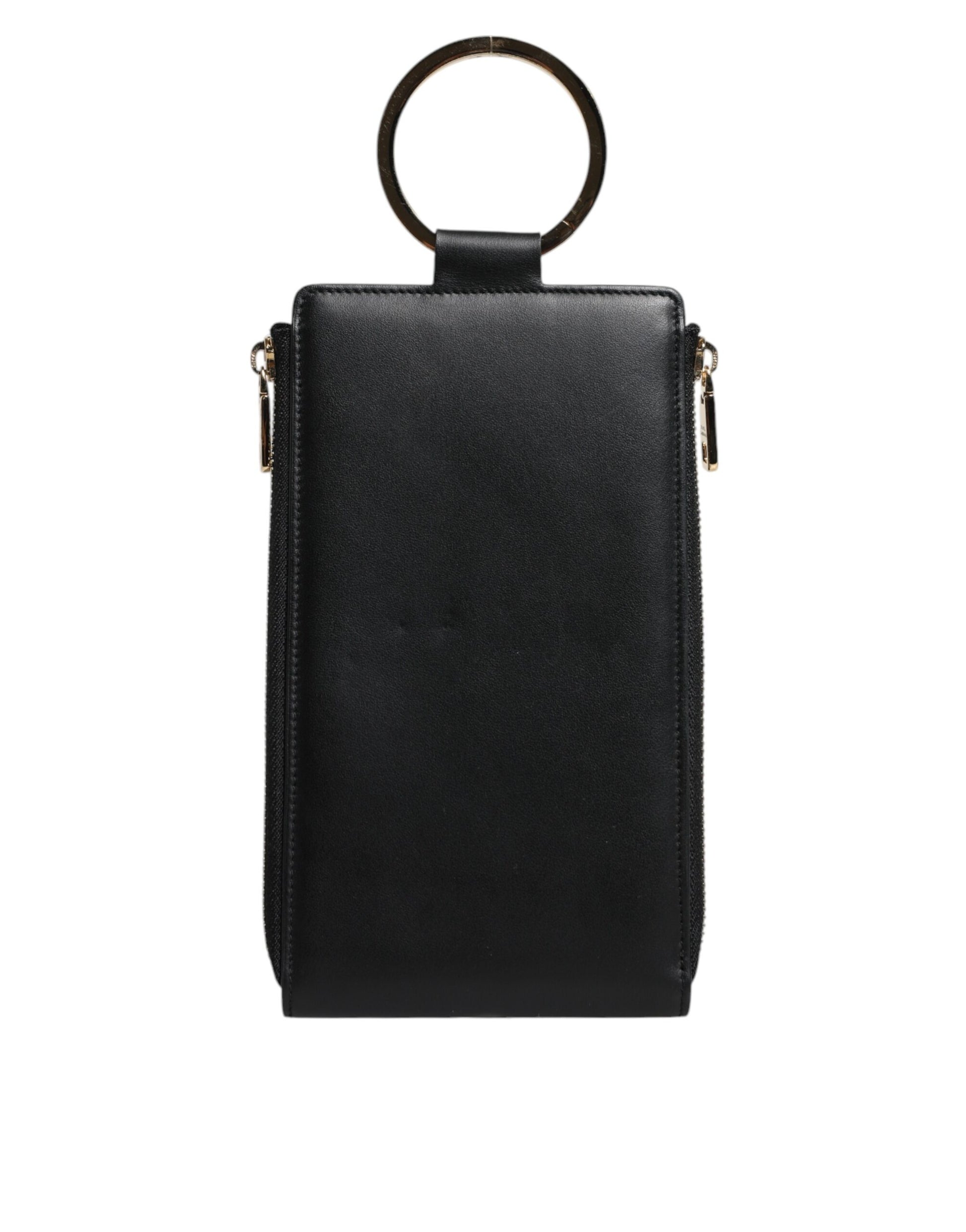 Cardholder Wallet by Dolce & Gabbana for women in leather black presents a architectural silhouette from the Leather Cardholder Wallet collection, showcasing architectural card-organization coin-purse for a architectural finish.