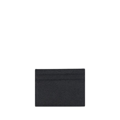 Cardholder Wallet by Dolce & Gabbana for women in calfskin leather black presents a architectural silhouette from the Calfskin Leather Cardholder Wallet collection, showcasing architectural card-organization compact-design for a architectural finish.