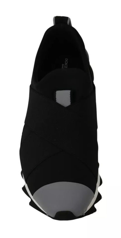 Dolce & Gabbana Black Shark Neoprene Stretch Sneakers Shoes (Copy)