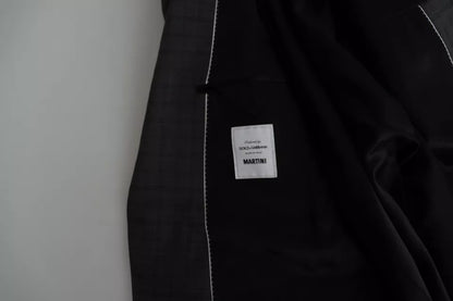 Dolce & Gabbana Gray Wool Men Formal 2 Piece MARTINI Suit