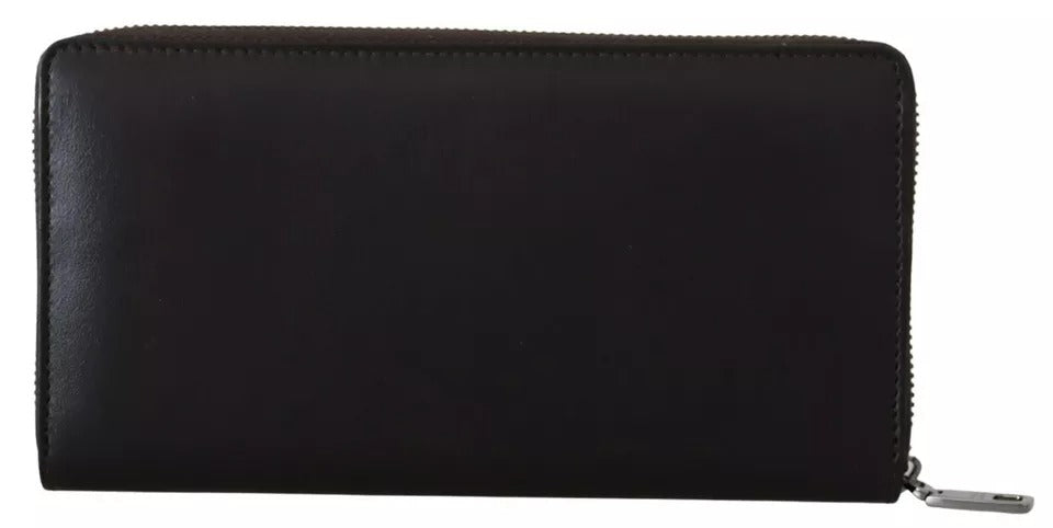 Cardholder Wallet by Dolce & Gabbana for men in exotic leather brown presents a architectural silhouette from the Exotic Leather Cardholder Wallet collection, showcasing architectural card-organization zip-around coin-purse for a architectural finish.