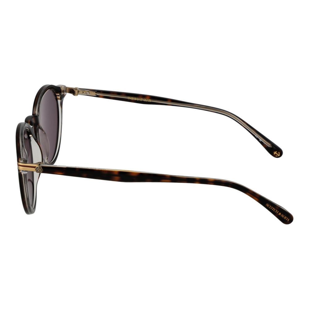 Scotch & Soda Panto Non-Polarized Medium-Tint Acetate Sunglasses - Brown