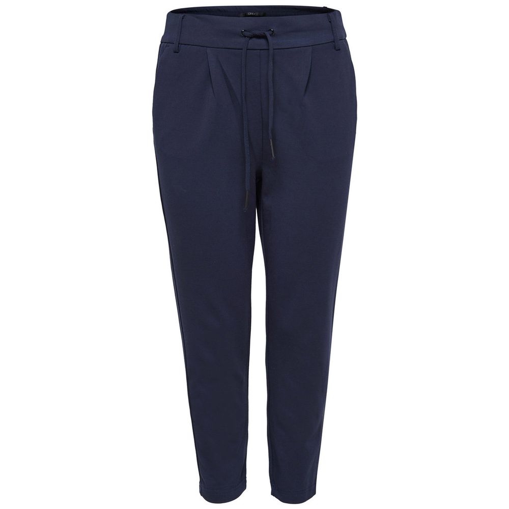 Activewear Jogger Pants by Only for women in stretch viscose & nylon blue features a contemporary silhouette with , a contemporary wide, long hem, and for a premium, high-performance aesthetic.