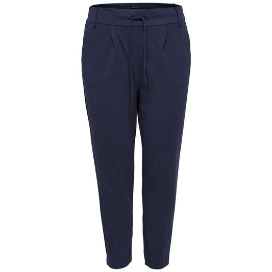 Activewear Jogger Pants by Only for women in stretch viscose & nylon blue features a contemporary silhouette with , a contemporary wide, long hem, and for a premium, high-performance aesthetic.