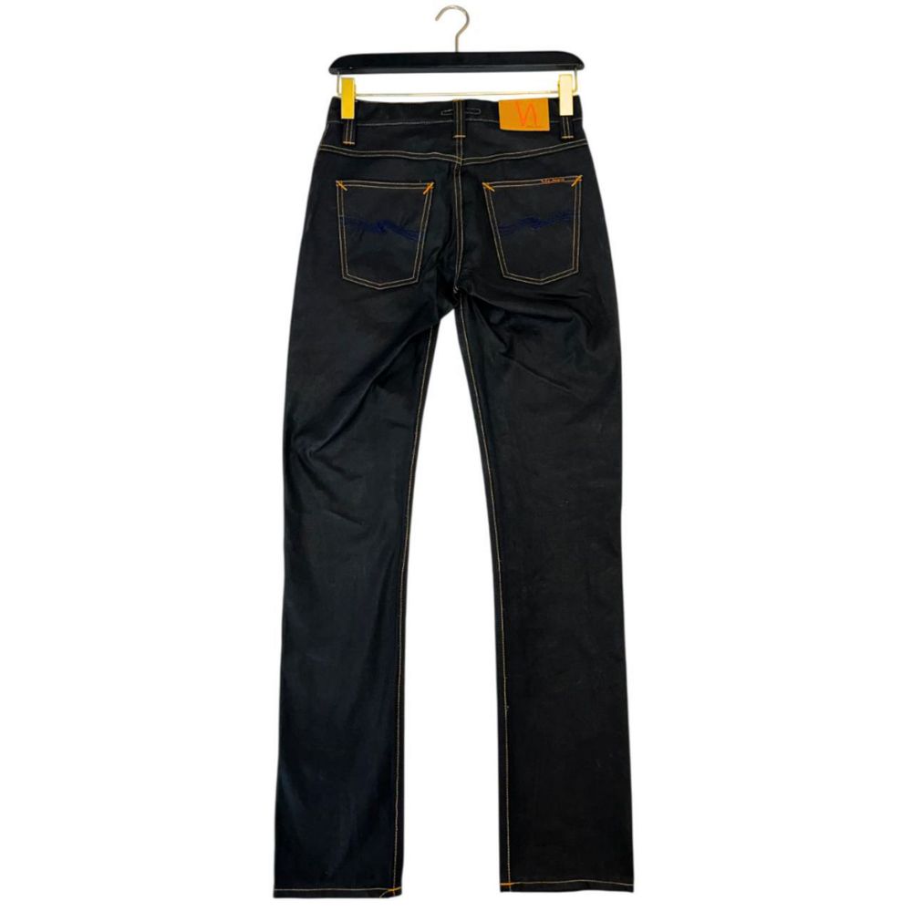 Jeans by Nudie Jeans for men in denim cotton black features a refined silhouette with a refined , defined by a and a refined long for a refined finish.