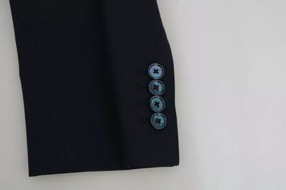 Dolce & Gabbana Blue Wool MARTINI Blazer Vest 2 Piece