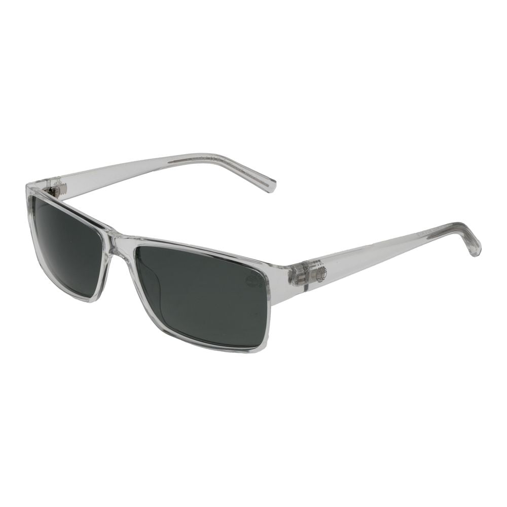 This Sunglasses by Timberland for men in plastic transparent presents a sumptuous silhouette, showcasing a sumptuous rectangle full-rim frame design in transparent coloured frame and high-performance polarized category-3-dark-tint lens.