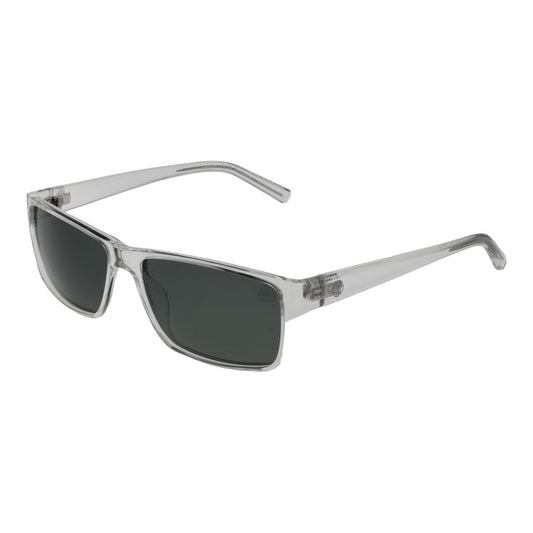 This Sunglasses by Timberland for men in plastic transparent presents a sumptuous silhouette, showcasing a sumptuous rectangle full-rim frame design in transparent coloured frame and high-performance polarized category-3-dark-tint lens.