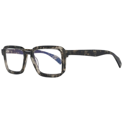 Eyeglasses Frames by Yohji Yamamoto for men in plastic and gray showcases an refined full-frame frame design featuring a sophisticated gray coloured frame for an refined and refined aesthetic.