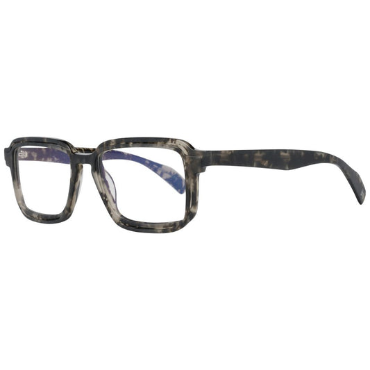 Eyeglasses Frames by Yohji Yamamoto for men in plastic and gray showcases an refined full-frame frame design featuring a sophisticated gray coloured frame for an refined and refined aesthetic.